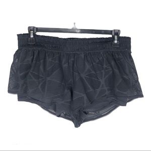 Lululemon Black Shorts w/ built in Shorties Sz 8